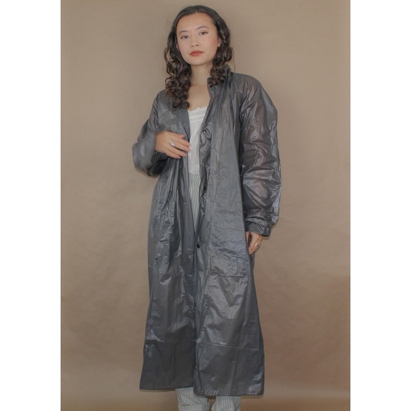 Vintage Jackets & Blazers - (281) vtg 70s goodyear travel raincoat poncho